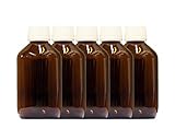 5 x 250ml Braunglasflasche mit PP28st Verschluss