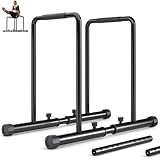 Yoleo Verstellbare Dip Barren – 500 kg Dip-Station, tragbar, funktional, Fitness-Bar mit...