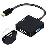 Mini DisplayPort auf HDMI VGA DVI Adapter, BENFEI 3 in 1 Mini DP(Thunderbolt)...