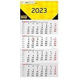 Idena 13936 - 4 Monatskalender 2023 Wandkalender mit Schieber, 30 x 61 cm, Bürokalender 4...