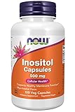 Now Foods, Inositol, 500 mg, 100 vegane Kapseln, Laborgeprüft, Vitamin B8,...