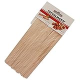 Fackelmann Schaschlikstäbchen Fair 20cm 100 Stück aus Buche, Holz, Beige, 20 x 12.4 x 5...