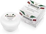 Proraso Shaving Soap inklusive Seifenschale, hautschonende Rasierseife für Herren mit...