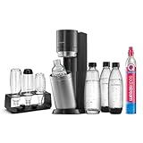 SodaStream Wassersprudler DUO Comfort-Set mit CO2-Zylinder, 2X 1L Glasflasche, 2X 1L...