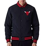 New Era - NBA Chicago Bulls Team Logo Bomber Jacke Farbe Schwarz, Größe XL