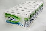 64 Rollen Vella Toilettenpapier, 3-lagig, Zellstoff weiß, 150 Blatt je Rolle