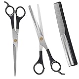 URAQT Haarschere Set, 2 Scharfe Professionell Scheren-Sets, Licht Einseitiger...