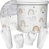 GipsME 3D Gipsabdruck Set Baby Hand und Fuß | Einzigartige Erinnerung | Baby...