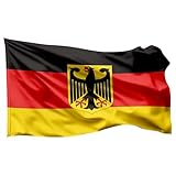 Deutschland Adler 60x90 cm Flagge - EM 2024 Fahne - Fanartikel -...