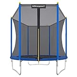 Ultrasport Gartentrampolin Uni-Jump, Kindertrampolin, Ø 244 cm, Trampolin Komplettset...