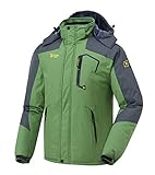 donhobo Herren Outdoorjacke Winddicht Wasserdicht Atmungsaktiv Funktionsjacke...