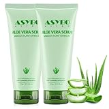 ASYBO 100MLx2 Natürliches Peeling-Gesichtspeeling, Bio-Aloe-Vera-Peeling für Mitesser,...