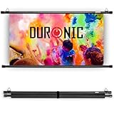 Duronic BPS40 16:9 Projektorleinwand, Beamerleinwand 40 Zoll, Heimkino mit 4K...