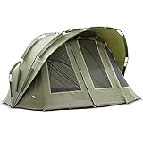 Lucx® Bobcat Angelzelt 2 Mann Bivvy Karpfenzelt 2 Personen Anglerzelt Carp Dome...