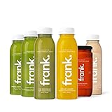 FRANK JUICE 5 Tages Suppenkur Medium mit 25 veganen Säften & 5 Bio Suppen im Glas,...