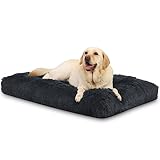 KSIIA Hundebett Grosse Hunde Waschbar, Plüsch Hundekissen flauschig, 90x60cm, rutschfeste...