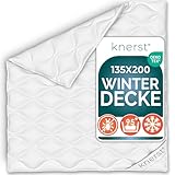 KNERST® Winterbettdecke PolarDream - atmungsaktive und temperaturausgleichende...