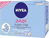 NIVEA BABY Nasen frei (24 Ampullen à 5 ml), Nasenpflege mit Kochsalzlösung...