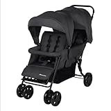 Bebeconfort Teamy Zwillings-Kinderwagen, Kompatker Geschwister-Kinderwagen, nutzbar ab der...