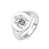 Personalisierter Familienwappen Ring Absolvierung Ring Wappen / Schullogo / Nationales...