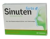 Sinuten, 60 Tabletten, für Nebenhöhlen und Atemwege, bei Erkältung, schleimlöser,...