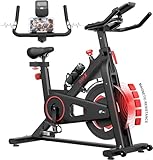 Dripex Heimtrainers Fahrrad mit leise Magnetischem Widerstand und Pulssensor, 10kg...