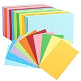 600 Stück Moderationskarten, 12.7 * 7.6cm Karteikarten Lernkarten Blanko DIY Papier...