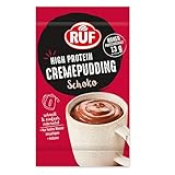 RUF High Protein Cremepudding Schoko, Schoko-Pudding aus der Tasse mit 13g...