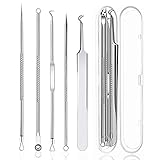 5 Stücke Mitesserentferner Set, Blackhead Remover aus Hochwertiger Edelstahl...