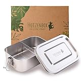 Viwanda HOTZENBOX Brotdose Edelstahl | Premium | 800ml | Trenner Auslaufsicher...