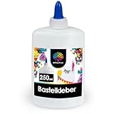 OfficeTree 250 ml Flüssigkleber Bastelkleber Lösungsmittelfrei - Bastelleim Kleber für...