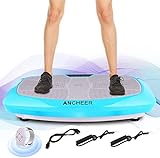 ANCHEER Ultraflache Vibrationsplatte for Fett Abbauen und Body Shaping von...