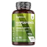 Hanfsamenöl Softgels - Omega 3, 6 & 9 Fettsäuren - Alternative zu Fischöl - 180...