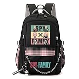 Yuwenbang Spy x Family Merch Rucksack, Anime Forger Anya Forger Yor Schultasche, Kawaii...