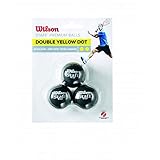 Wilson Unisex – Erwachsene Staff Squash 3 Ball, Gelb I, 3 Stück