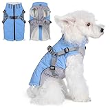 Poseca Hundemantel, wasserdichte Hundejacke, Wintermantel, Hundegeschirr, warmer...