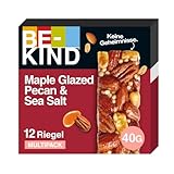 BE-KIND | Müsliriegel | Gluten Frei Gesunder Snack | Maple Glazed Pecan & Sea Salt | 12 x...