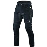 BOSMOTO Herren Motorradhose Manner Motorradjeans Denim Motorrad Hose Mit...