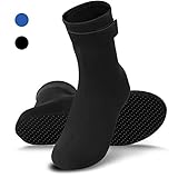 Rtdep Wasserdichte Socken, 3MM Neoprensocken, für Neoprenanzug, Rutschfest Schwimmsocken,...