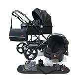 Pixini Kinderwagen Kalani 3in1 Kombikinderwagen, inkl. Babywanne & Buggy & Auto-Babyschale...