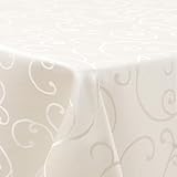 Homaxy Tischdecke Abwaschbar Rechteckig 100x140cm Polyester Tischtuch Tafeldecke Jacquard...