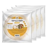 Lowcarbchef - Tortilla / Wraps - 4er Pack (4x240 g) - Low Carb & Keto - Nur 4,4 g...