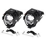 YORKING 2PCS Motorradscheinwerfer Super Heller Motorradscheinwerfer Wasserdichter Und...