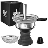 Ryosee Shisha Kopf Set mit Shisha Sieb, Kaminaufsatz und Kopfdichtung, Handgemachter...