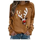 Weihnachten Geschenke Schlafanzug Damen Winter Kuschelig Kuschelpullover Damen...