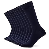 FM London (10er-Pack) Einfarbige Herrensocken - Bequeme anthrazitfarbene,...