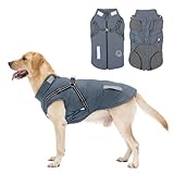 Hundemantel, Winter Hundejacke Wasserdicht Winddichte mit bauchschutz, Outdoor Hunde...