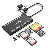 USB C USB3.0 Multi-Kartenleser, SD/TF/CF/Micro SD/XD/MS 7 in 1...