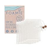 Foamie Seifensäckchen 5er Set, Bio Seifenbeutel für festes Shampoo & festes Duschgel...