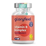 Vitamin B Komplex - 200 Kapseln (7 Monate) - 10-fach hochdosiert - Mit 500µg B12 +...